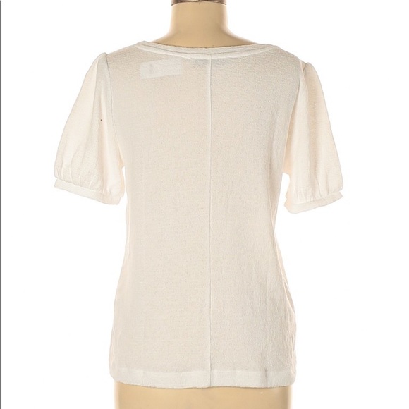 NWT Loft White textured  top size Large - Picture 3 of 3